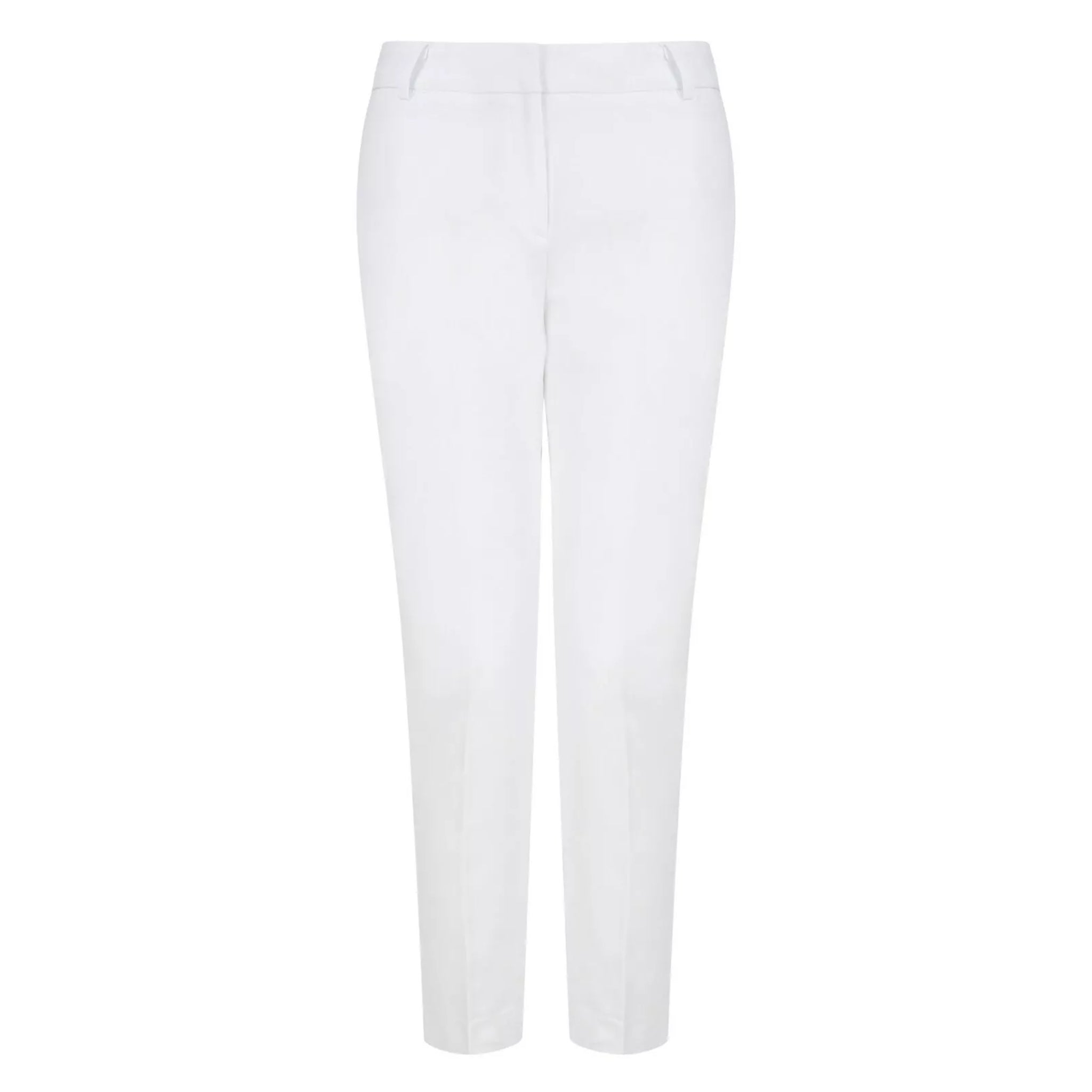 Ladies easy care trousers – lightweight spring summer trousers in White